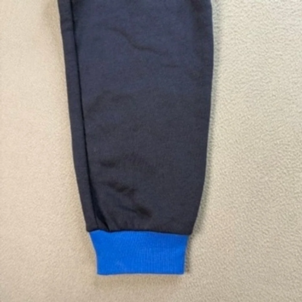 Champion Fleece Jogger Sweatpants Relaxed XL Navy Blue Colorblock Cuffs Logo NWT